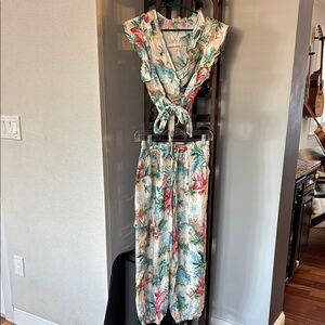 Floral set with Tropical Print